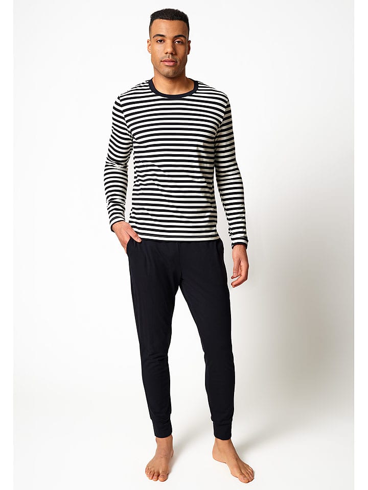 Skiny Piżama w kolorze czarno-białym rozmiar: L