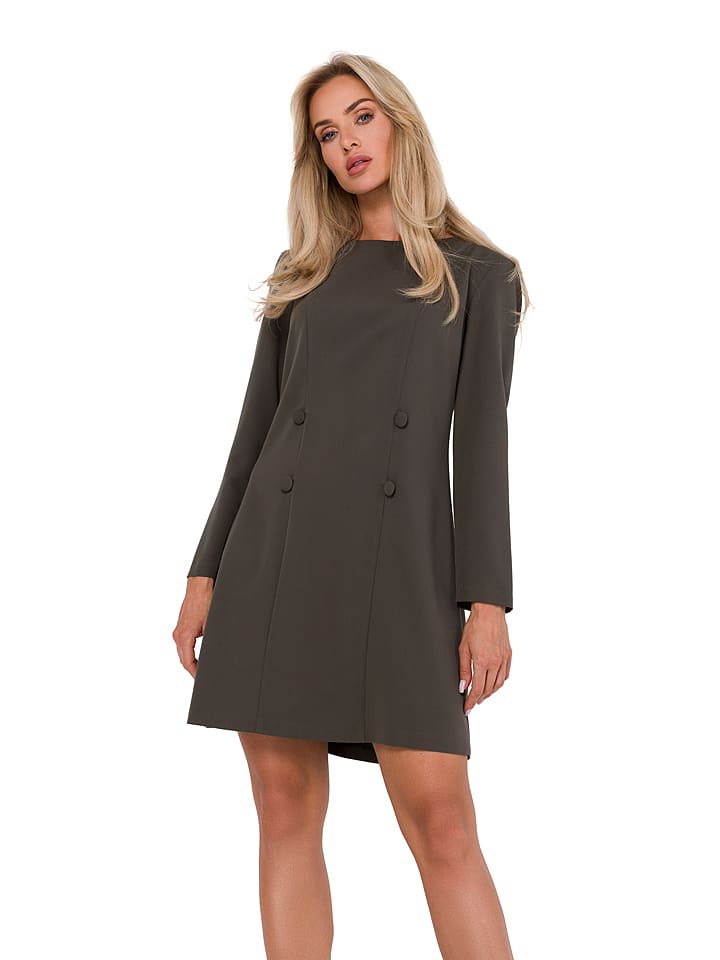 made of emotion Sukienka w kolorze khaki rozmiar: M