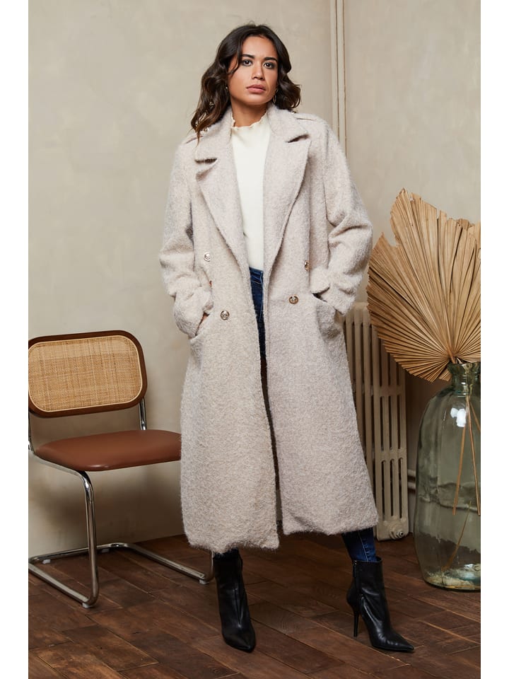 Joséfine Płaszcz przejściowy "Nocturne" w kolorze kremowym rozmiar: M