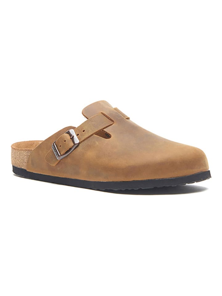 Comfortfusse Skórzane chodaki w kolorze jasnobrązowym rozmiar: 44