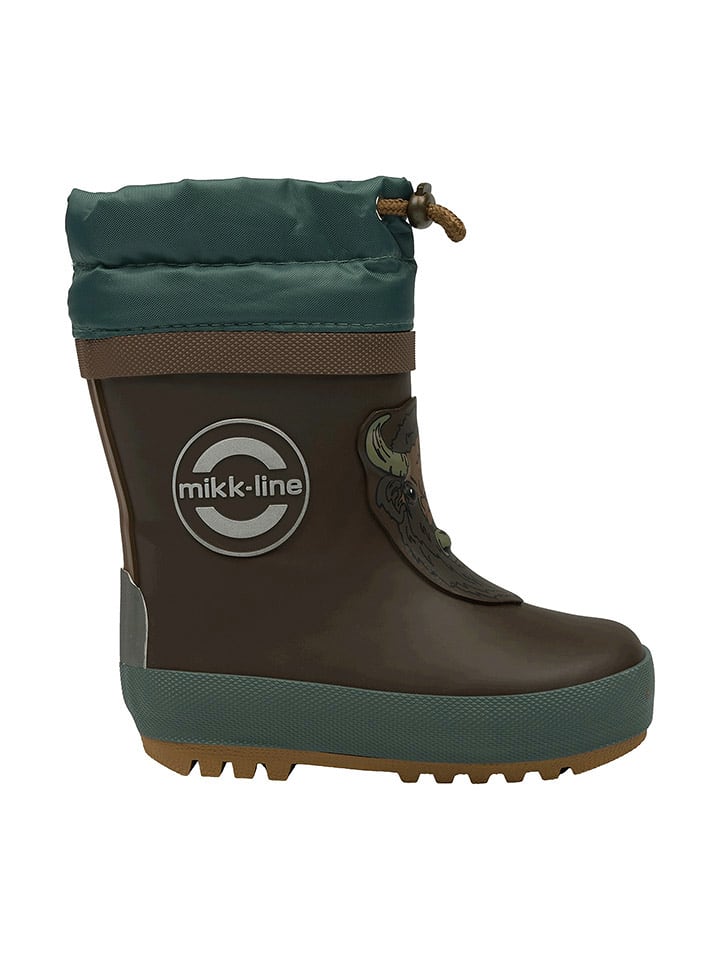 mikk-line Kalosze w kolorze ciemnobrązowo-morskim rozmiar: 32