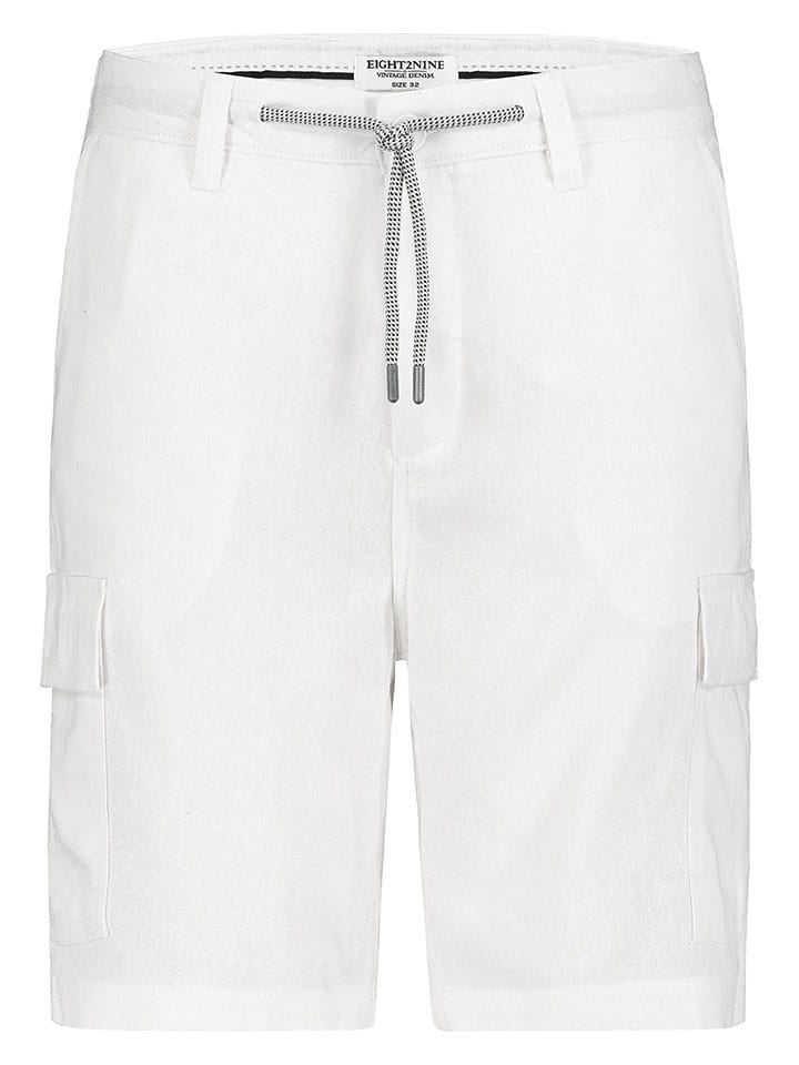 Eight2Nine Bojówki w kolorze białym rozmiar: W32