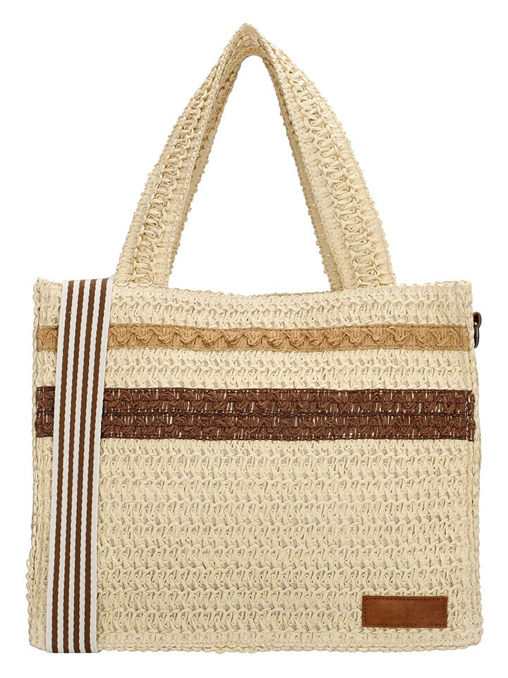 ZEBRA Torebka "Lauren" w kolorze beżowym - 34 x 28 x 12 cm rozmiar: onesize