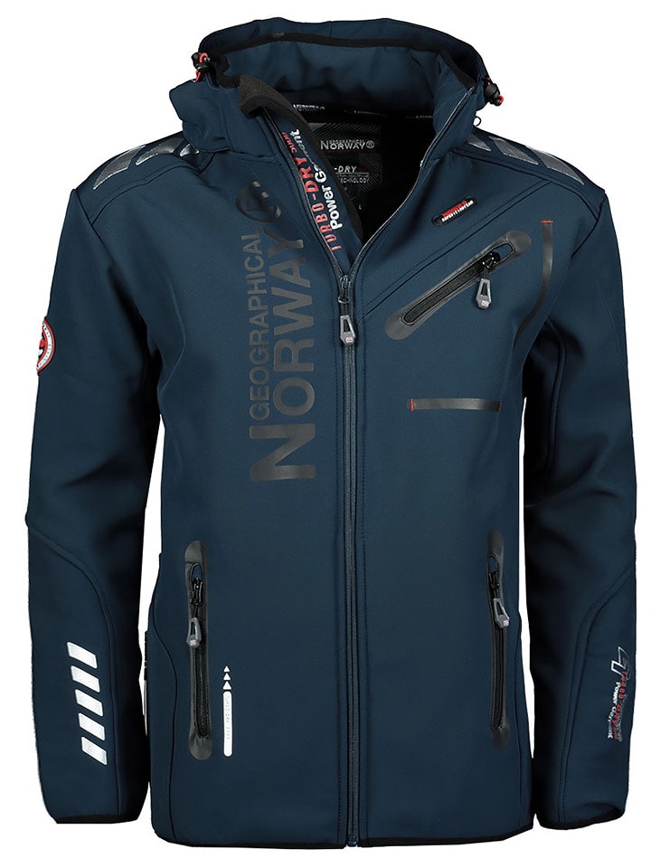 Geographical Norway Kurtka softshellowa "Royaute" w kolorze granatowym rozmiar: S