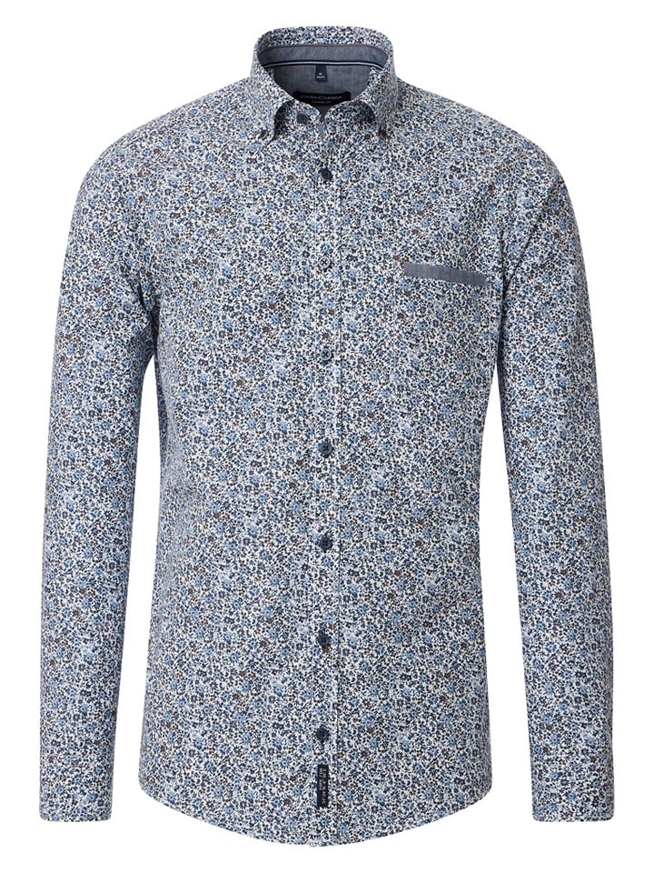 CASAMODA Koszula - Casual fit - w kolorze niebieskim rozmiar: XL