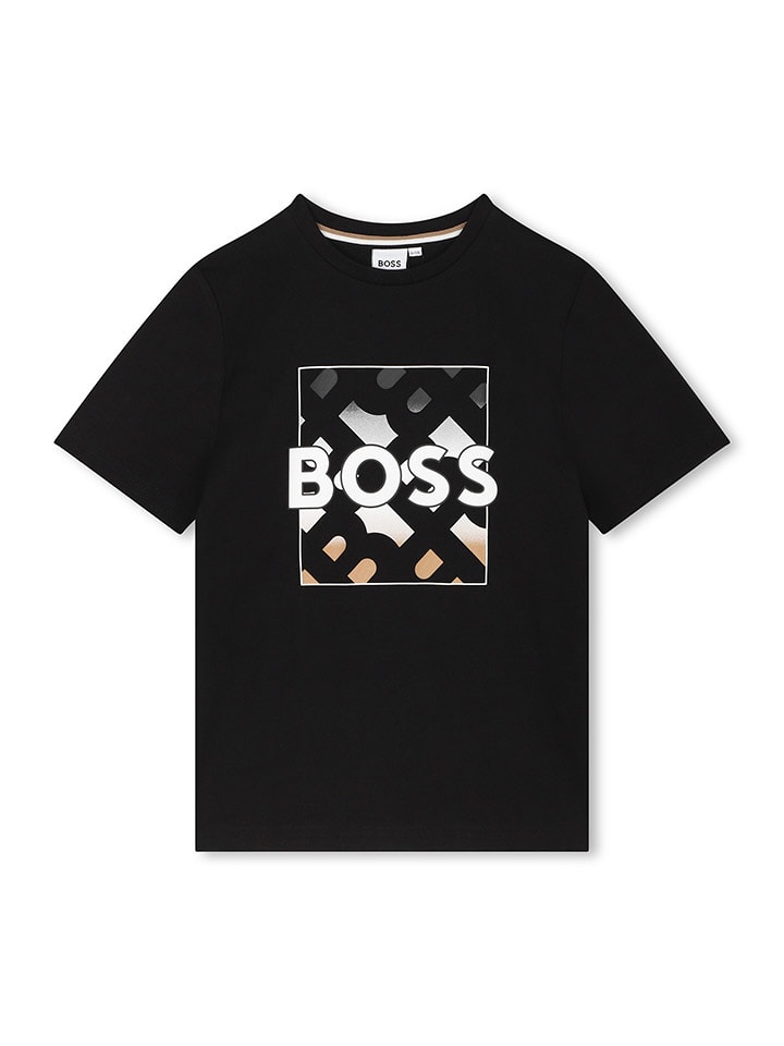 Hugo Boss Kids Koszulka w kolorze czarnym rozmiar: 128