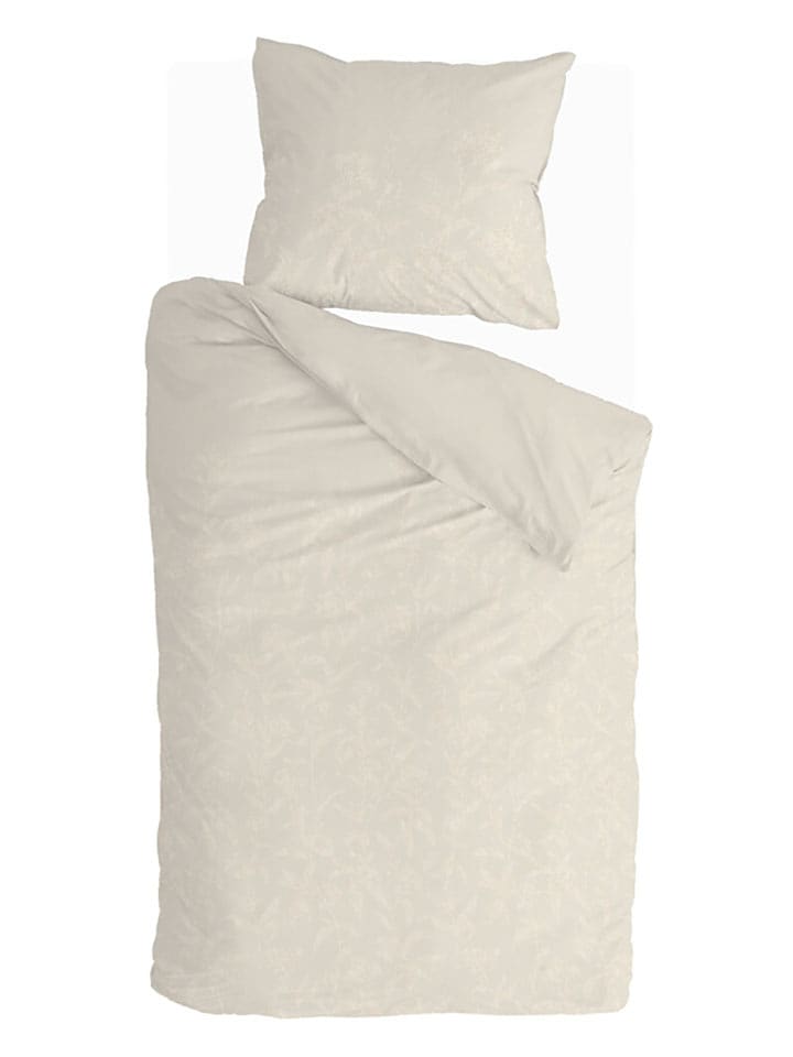 Walra Komplet pościeli renforcé "Yarrow Elegance" w kolorze kremowym rozmiar: 200x220 cm