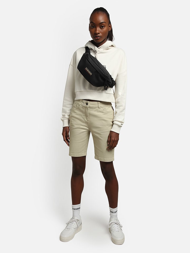 Napapijri Bermudy "Nancy" w kolorze beżowym rozmiar: W28