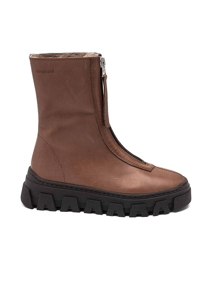 bisgaard Skórzane botki "Nomi" w kolorze jasnobrązowym rozmiar: 35