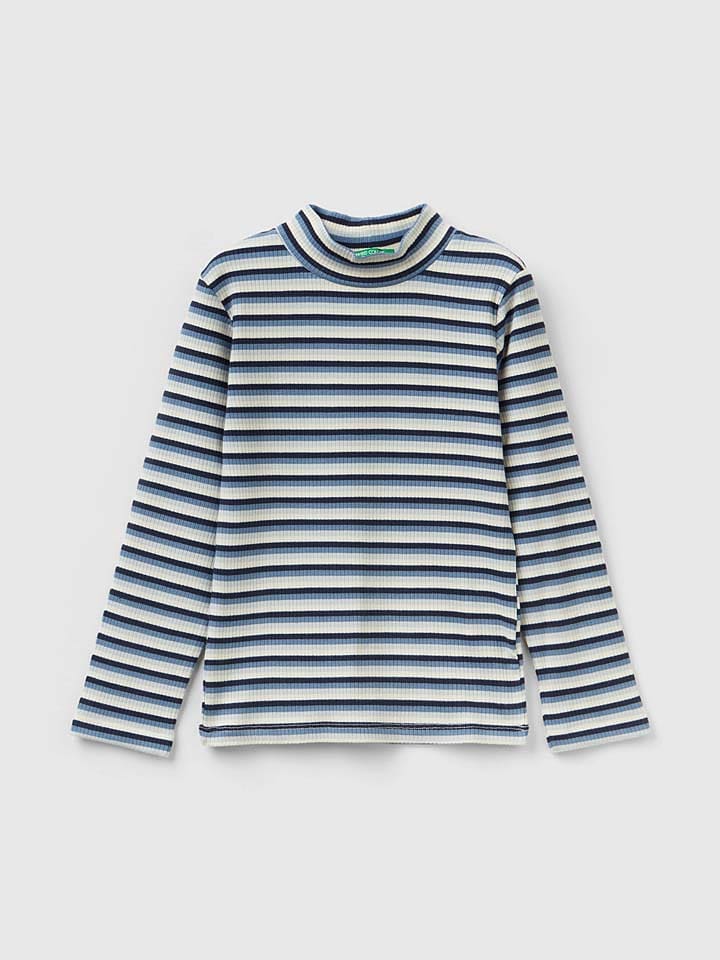 Benetton Koszulka w kolorze granatowo-białym rozmiar: 90