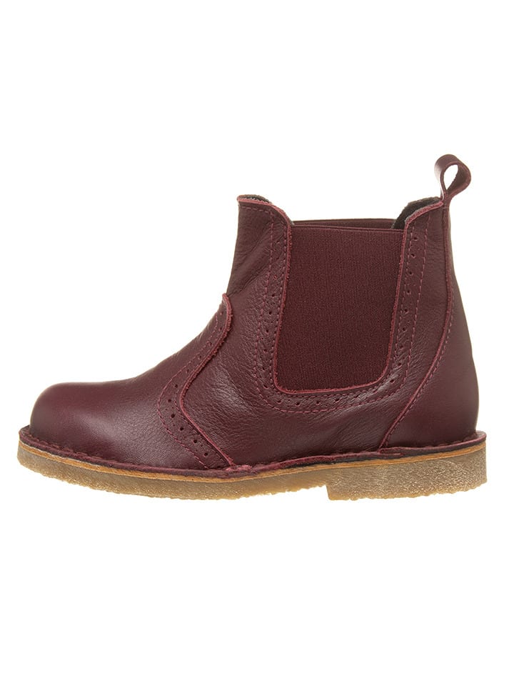 kmins Skórzane sztyblety w kolorze bordowym rozmiar: 29