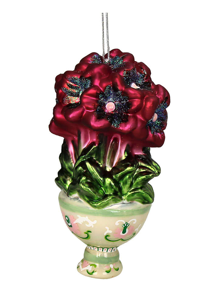 Kersten Ozdoba choinkowa "Hibiscus" ze wzorem - wys. 12,5 cm rozmiar: onesize