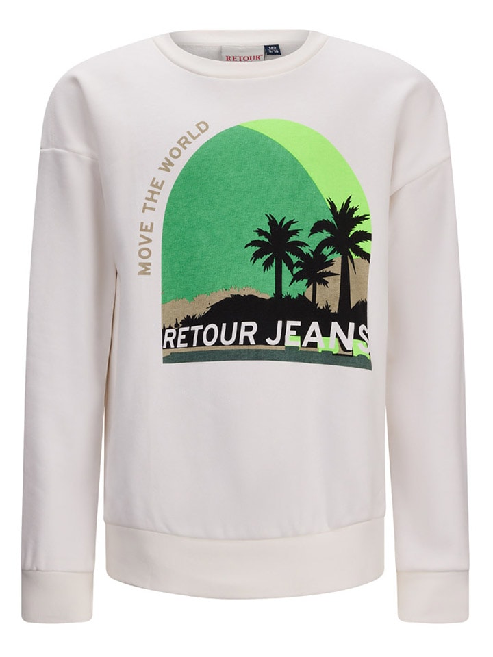 Retour Bluza "Ted" w kolorze białym rozmiar: 158/164