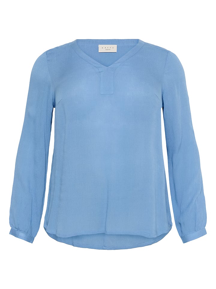 KAFFE curve Bluzka w kolorze niebieskim rozmiar: 42