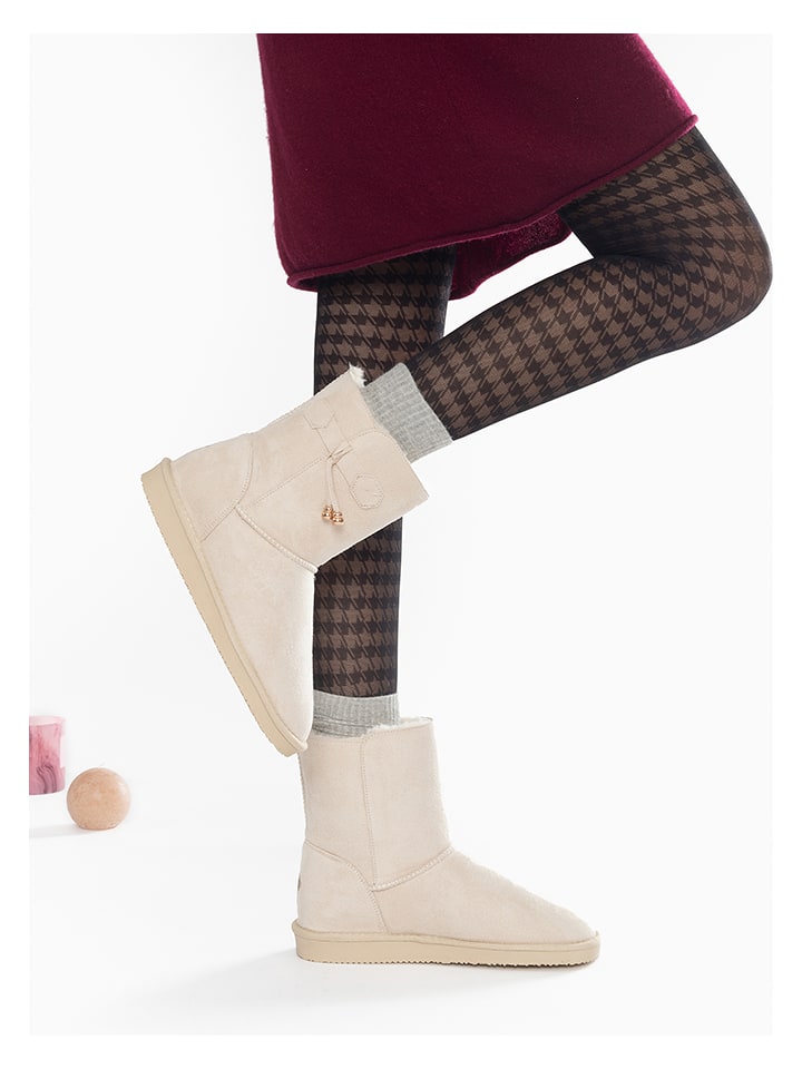 ISLAND BOOT Kozaki zimowe "Kinsac" w kolorze kremowym rozmiar: 38