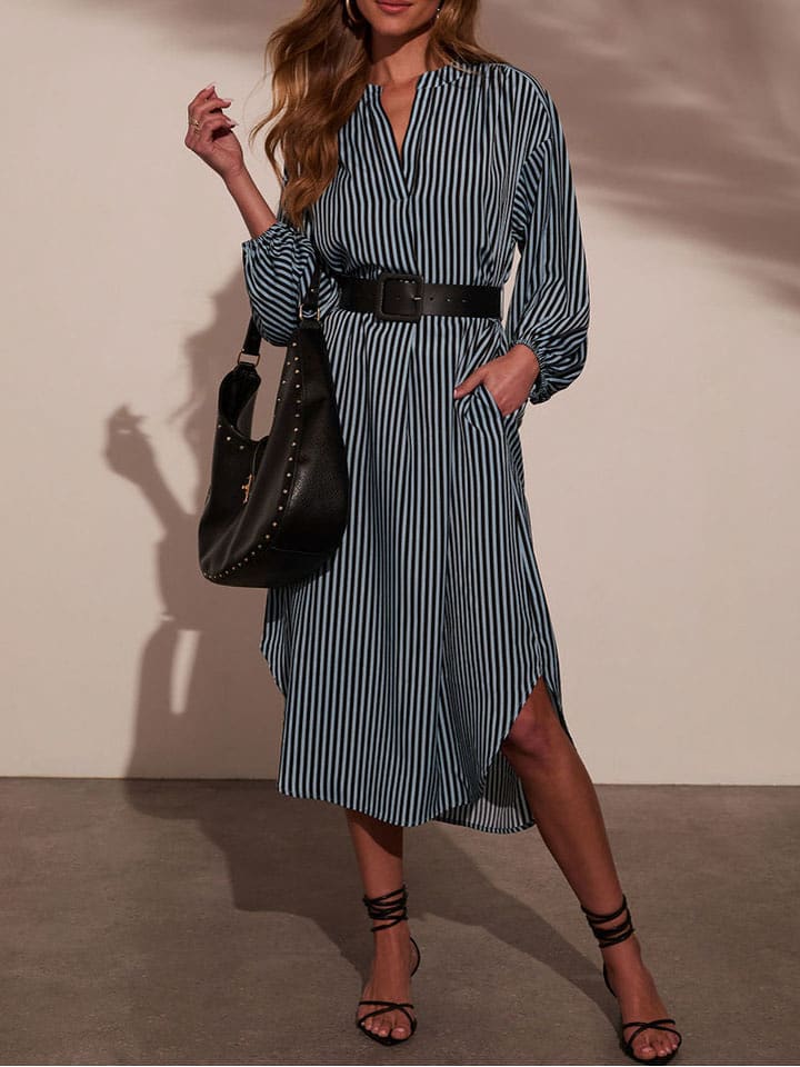 Milan Kiss Sukienka w kolorze błękitno-czarnym rozmiar: S