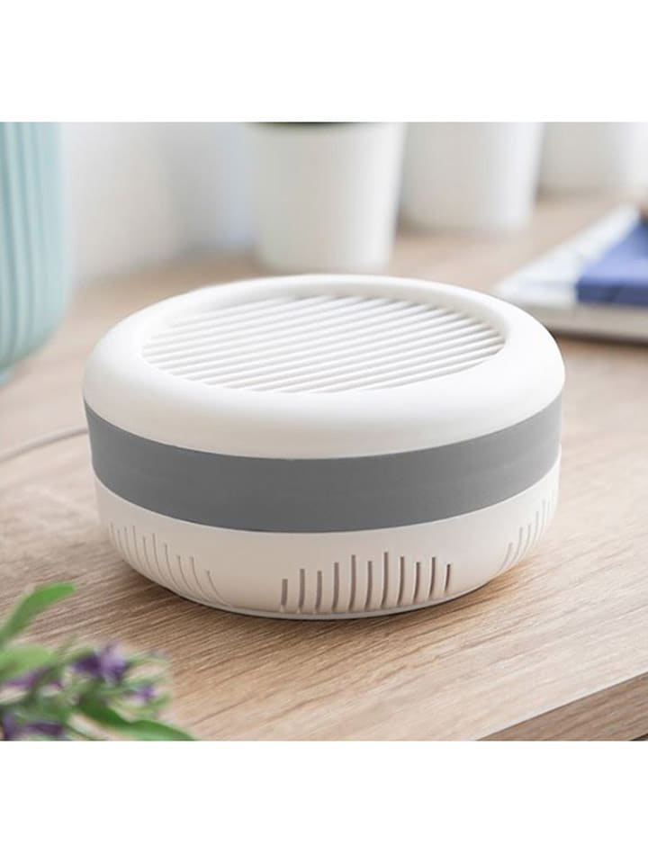 InnovaGoods Lampa odstraszająca komary w kolorze biało-szarym - wys. 6 x Ø 12 cm rozmiar: onesize