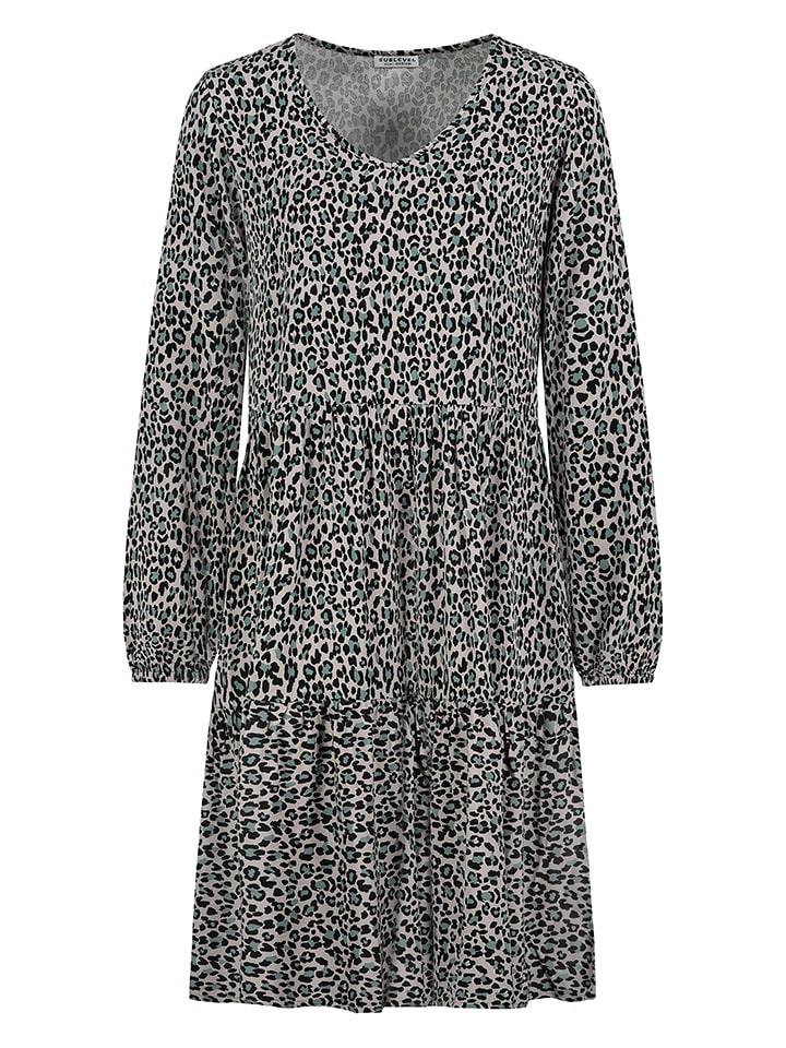 Sublevel Sukienka w kolorze beżowo-czarnym rozmiar: S