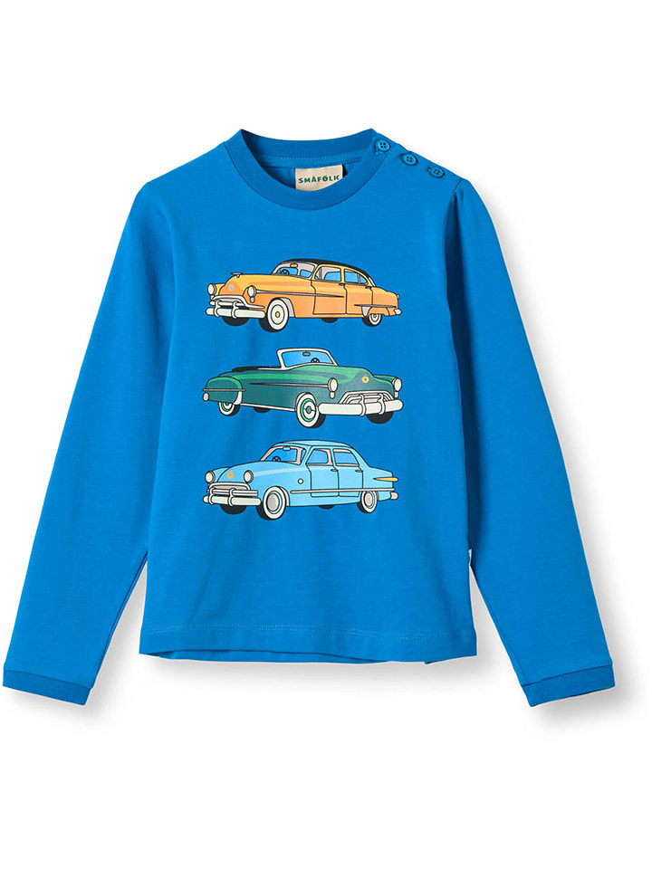 Småfolk Koszulka "Umalin" w kolorze niebieskim rozmiar: 98/104