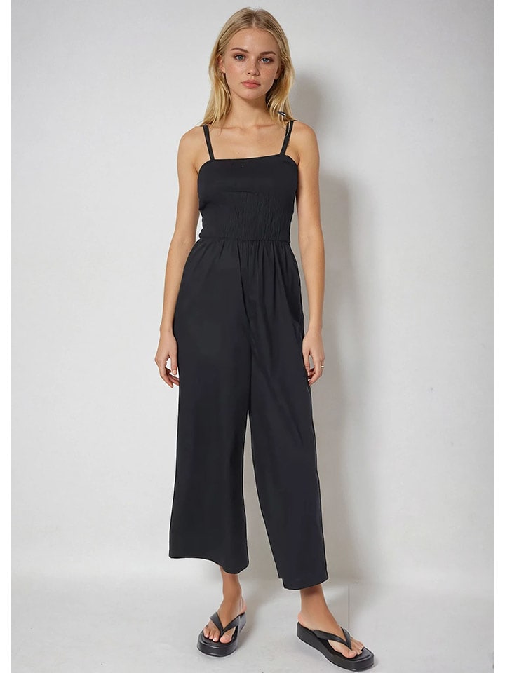 Monki Kombinezon w kolorze czarnym rozmiar: XS