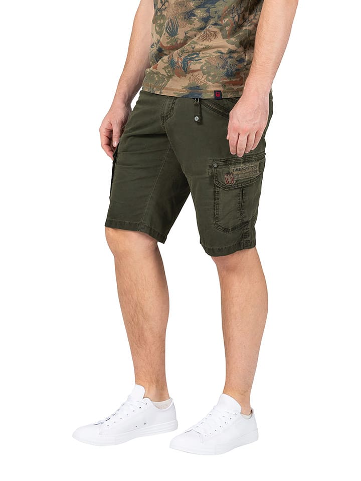 Timezone Szorty dżinsowe "Ryker" - Regular fit - w kolorze khaki rozmiar: W29