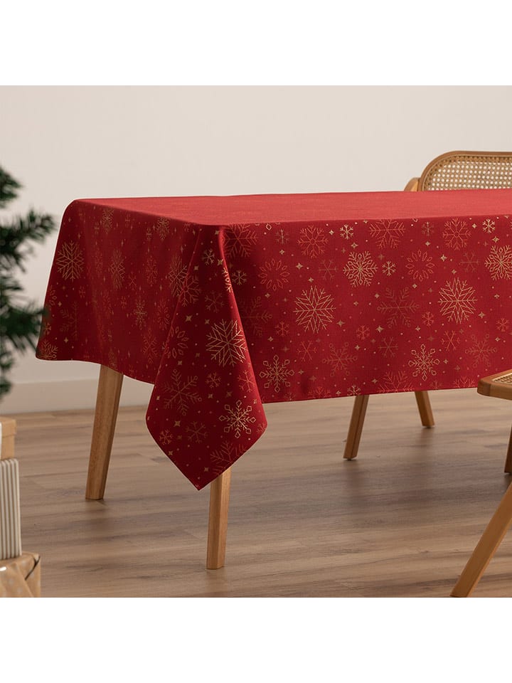 GAMUSI Obrus "Sparkle" w kolorze czerwonym rozmiar: 140x200 cm