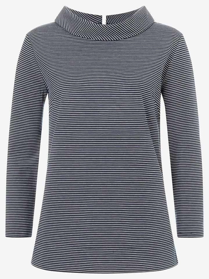 More & More Bluzka w kolorze granatowo-białym rozmiar: 36