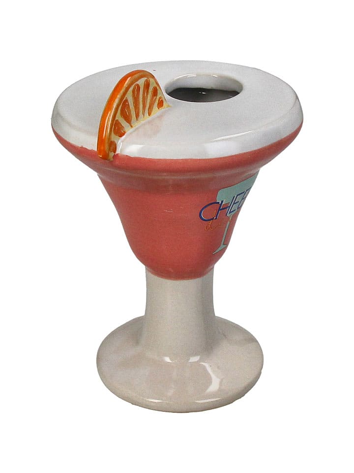 Kersten Wazon "Cocktail" w kolorze biało-pomarańczowym - 11,5 x 16 x 11 cm rozmiar: onesize