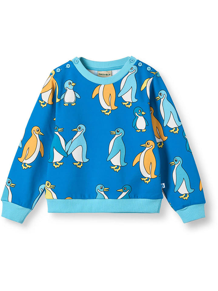 Småfolk Bluza "Dayton" w kolorze niebieskim rozmiar: 104/110