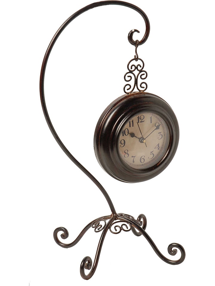 Anticline Zegar stojący w kolorze brązowym - wys. 26 x Ø 13 cm rozmiar: onesize
