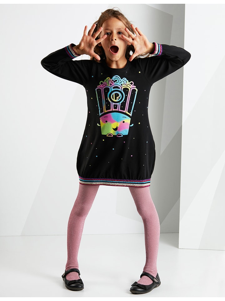 Denokids Sukienka "Popcorn" w kolorze czarnym rozmiar: 140