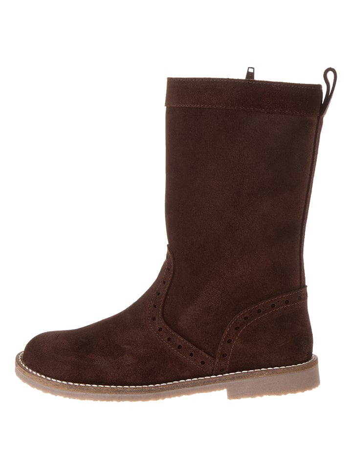 lamino Skórzane kozaki w kolorze brązowym rozmiar: 36