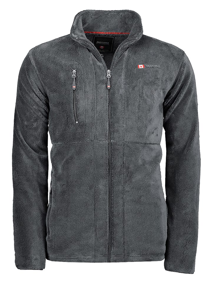 ANAPURNA Kurtka polarowa "Utah" w kolorze szarym rozmiar: L