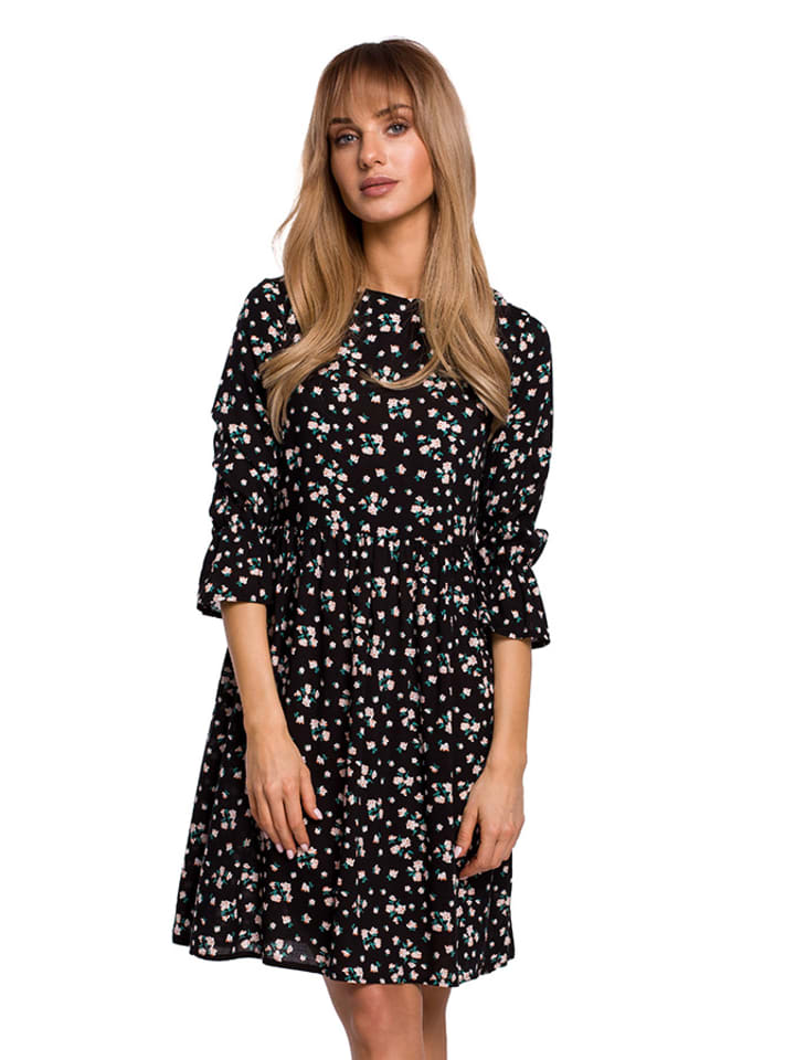 made of emotion Sukienka w kolorze czarnym ze wzorem rozmiar: S