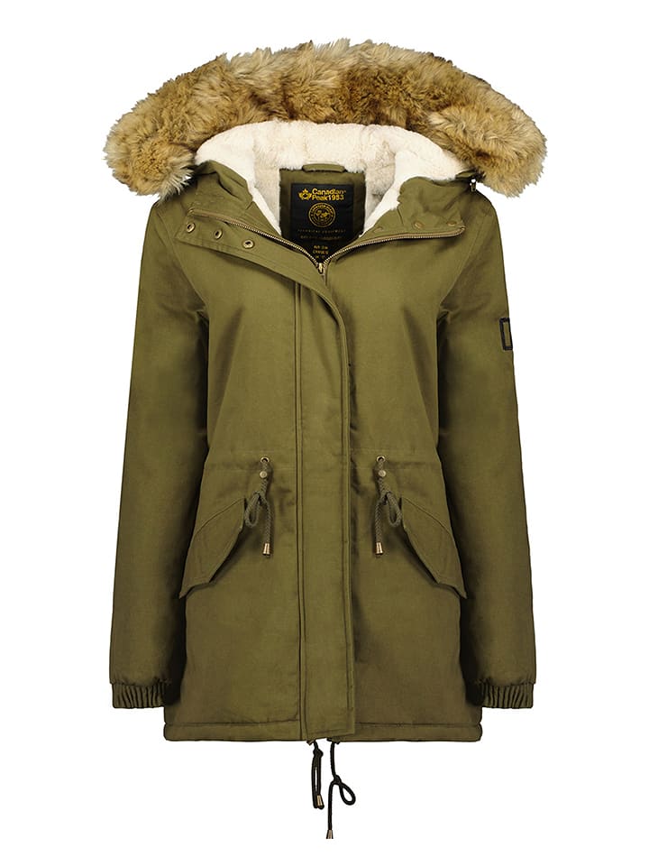 Canadian Peak Parka "Ampuri" w kolorze khaki rozmiar: M