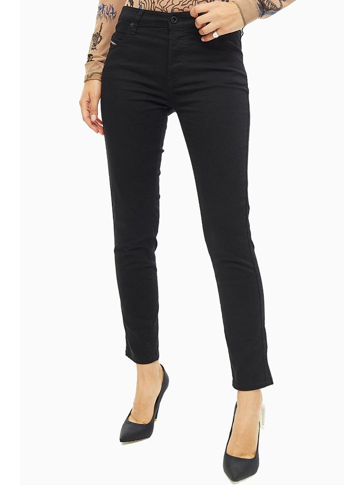 Diesel Clothes Spodnie "Babhila" w kolorze czarnym rozmiar: W24/L32