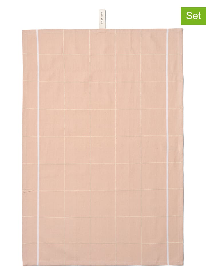 Rosendahl Ściereczki (2 szt.) "Gamma" w kolorze jasnoróżowym do naczyń - 70 x 50 cm rozmiar: onesize