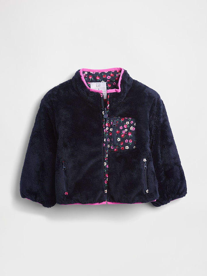 GAP Dwustronna kurtka przejściowa w kolorze czarnym rozmiar: 92