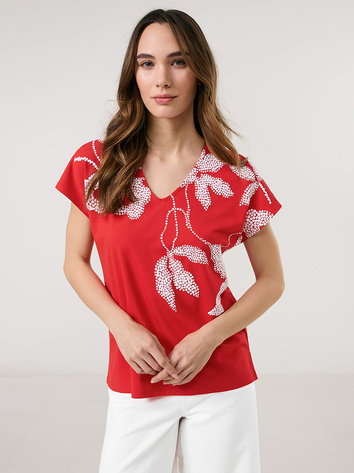 TAIFUN Koszulka w kolorze czerwonym rozmiar: 40