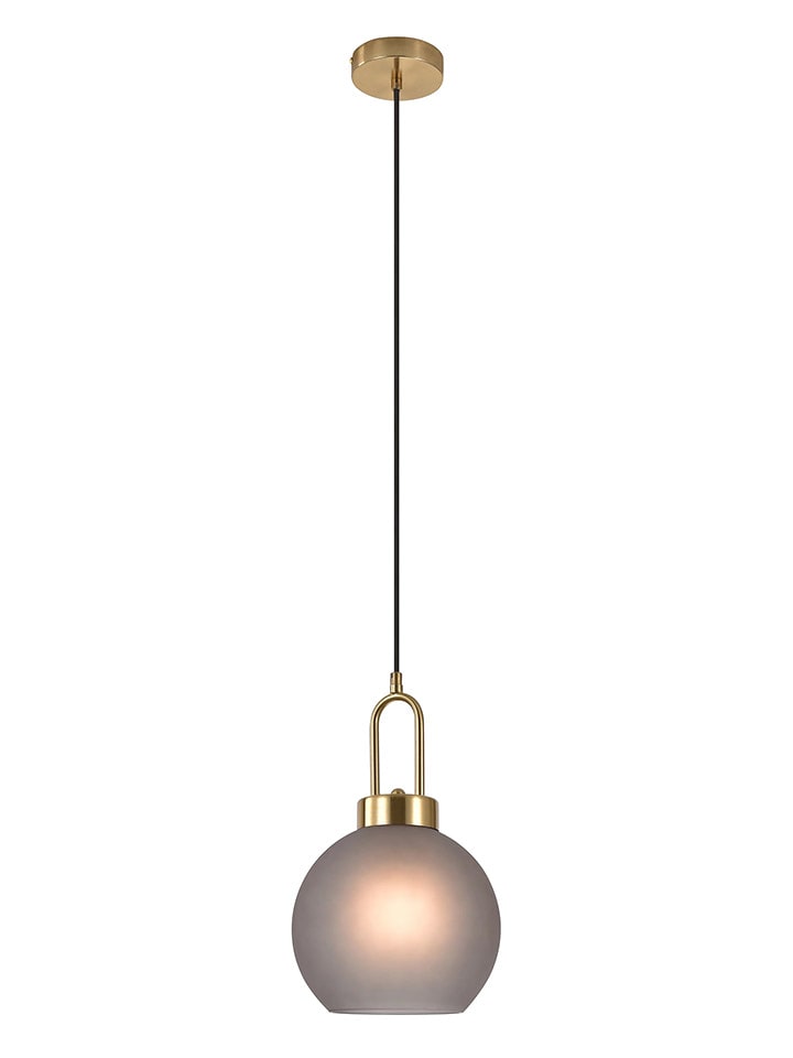 House Nordic Lampa wisząca "Luton" w kolorze jasnoszaro-złotym - wys. 33 x Ø 25 cm rozmiar: onesize