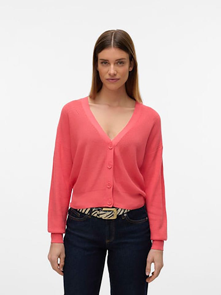 Vero Moda Kardigan w kolorze koralowym rozmiar: XL