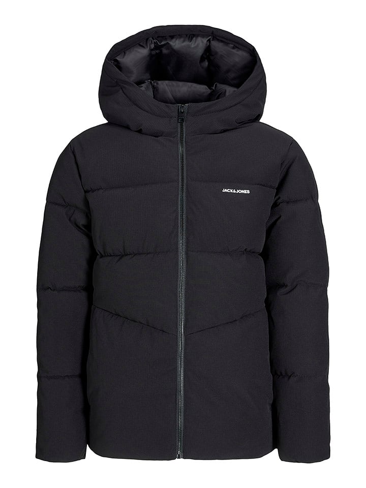 JACK & JONES Junior Kurtka pikowana "Brady" w kolorze czarnym rozmiar: 176