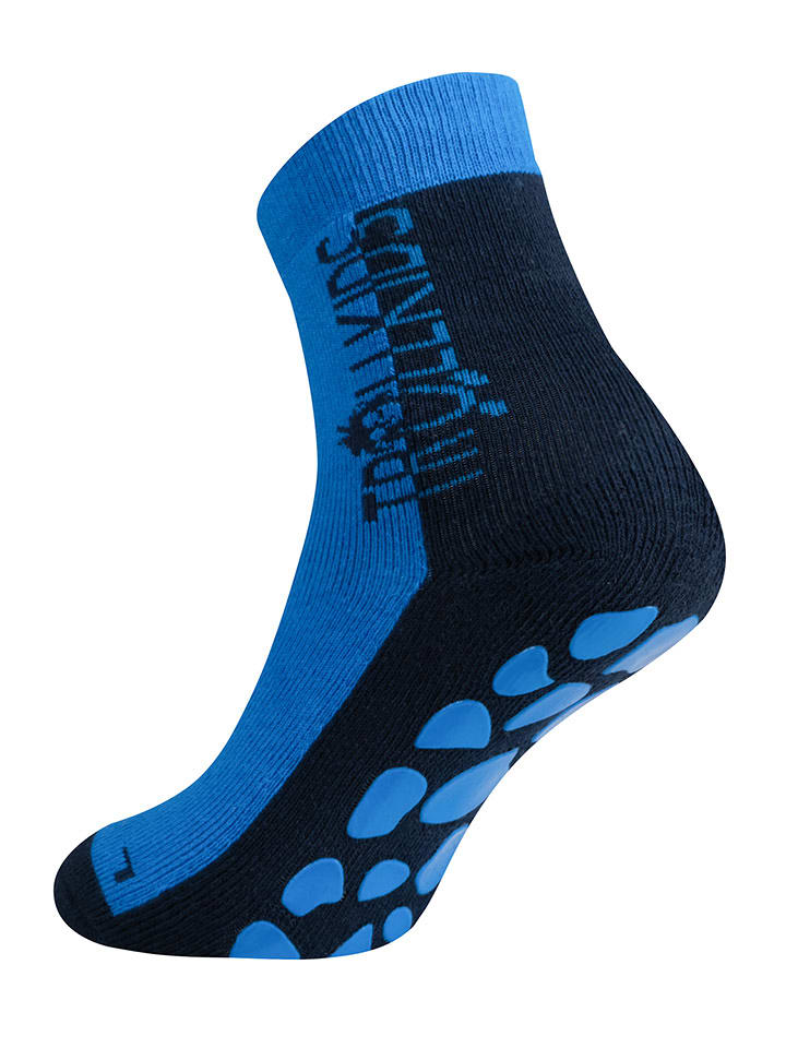 Trollkids Skarpety antypoślizgowe "Kids" w kolorze niebieskim rozmiar: 35-38