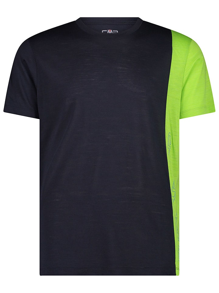 CMP Koszulka funkcyjna w kolorze jasnozielono-granatowym rozmiar: 58