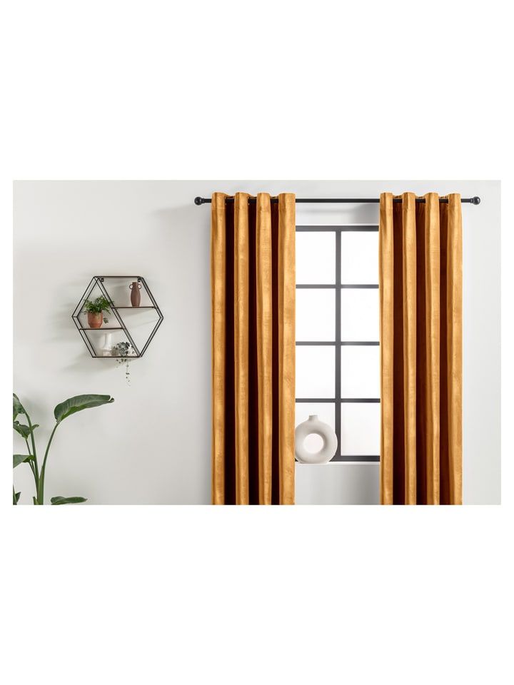 Lifa Living Zasłona w kolorze musztardowym rozmiar: 150x250 cm