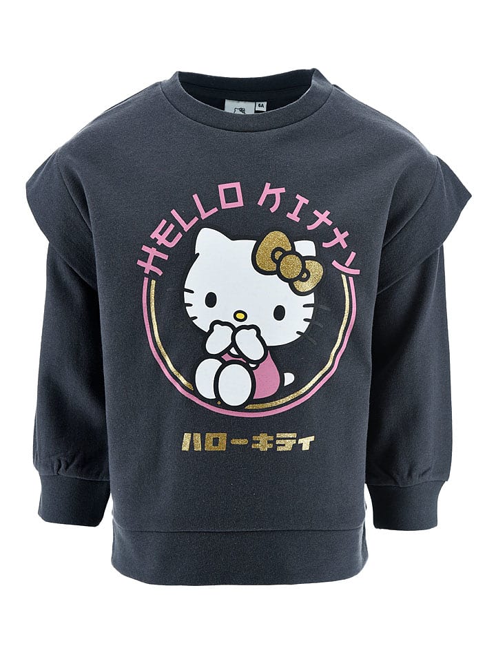 Hello Kitty Bluza "Hello Kitty" w kolorze antracytowym rozmiar: 104
