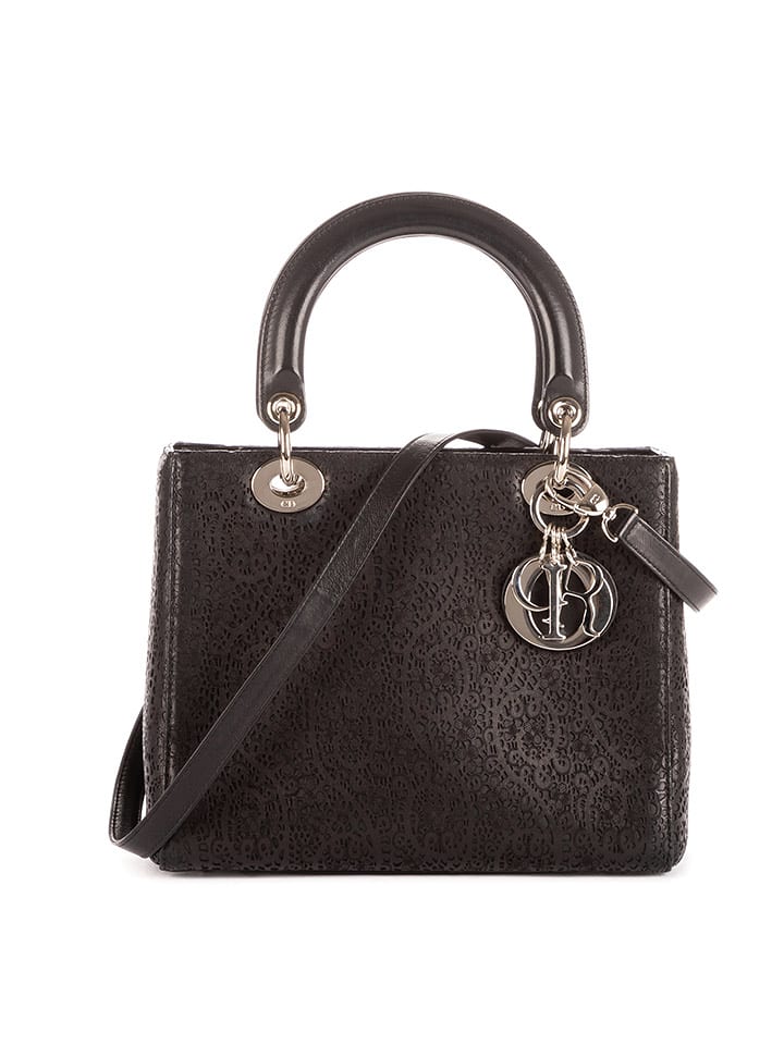Dior Skórzana torebka w kolorze czarnym - 24 x 19 x 12 cm rozmiar: onesize