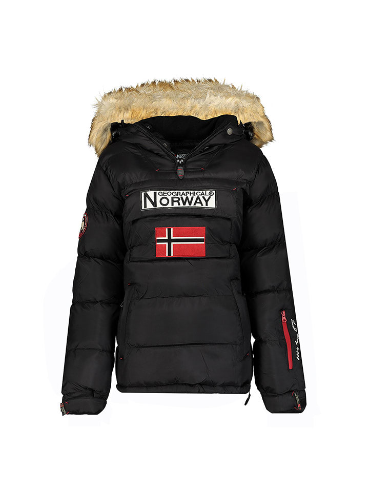 Geographical Norway Parka "Belancolie" w kolorze czarnym rozmiar: 152