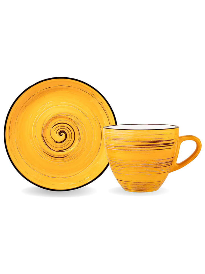 Wilmax Filiżanka w kolorze żółtym do espresso - 75 ml rozmiar: onesize