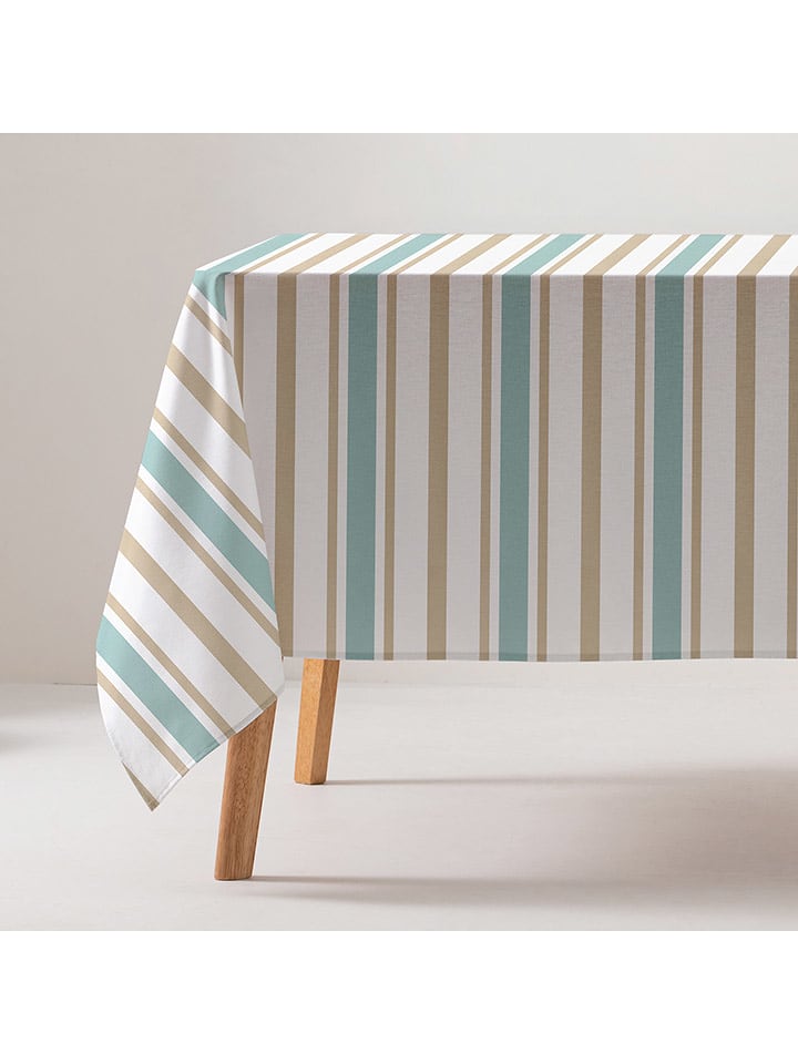 GAMUSI Obrus "Maris" w kolorze zielono-beżowym rozmiar: 160x300 cm